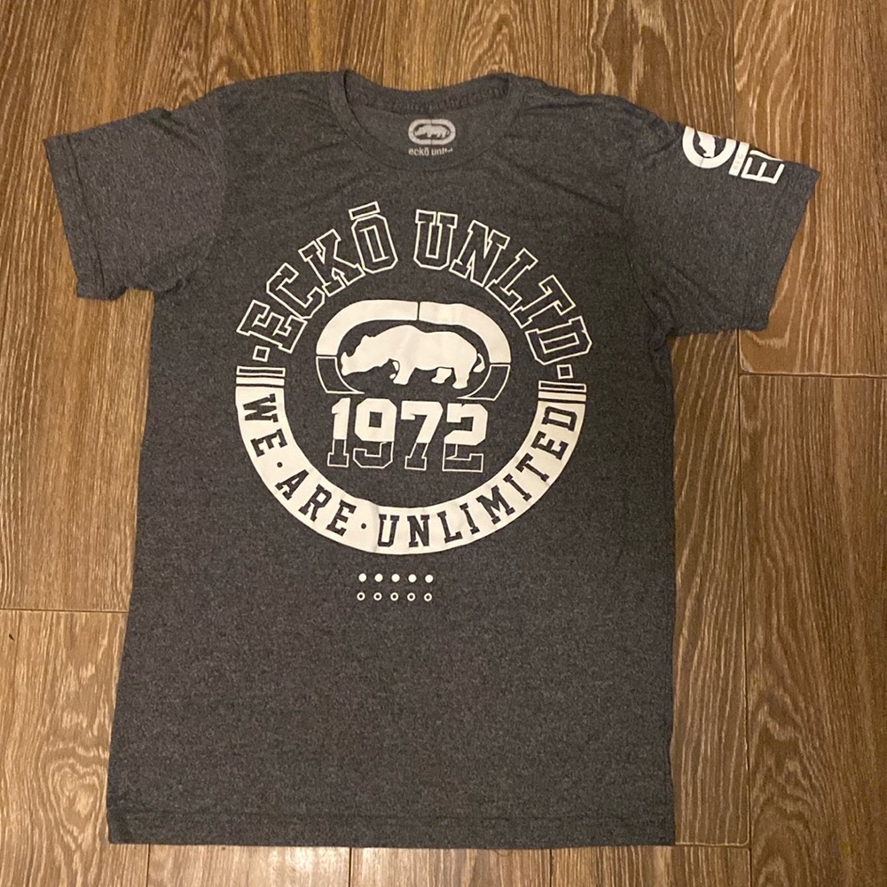 ECKO UNLTD MENS Gray Shirt Size M FREE SHIPPING!!